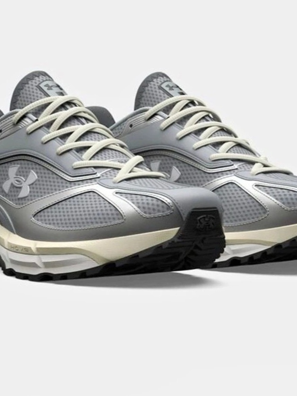 Under Armour Charged Assert 10 Gray Athletic Shoes Men's US 9 Like New